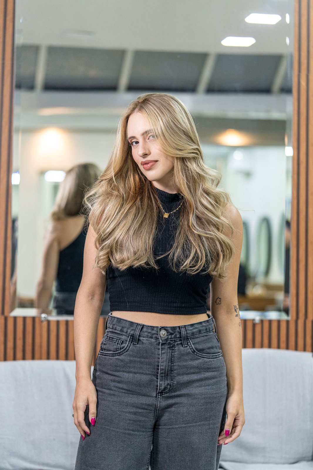 Balayage šviesinimai ir bangos salone